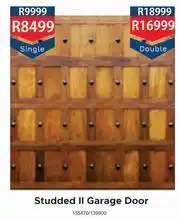 K Carrim Studded II Garage Door Double offer