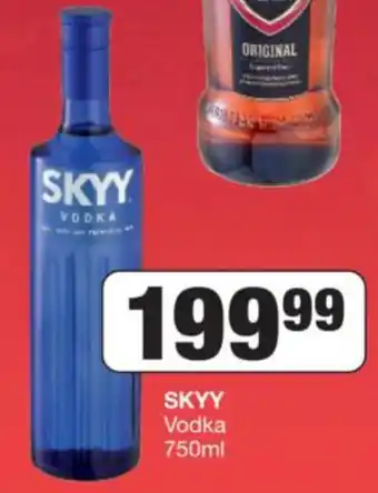 Spar Tops SKYY Vodka 750 ml offer