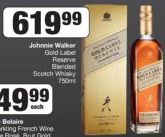 Spar Tops Johnnie Walker Gold Label Reserve Blended Scotch Whisky 750ml offer