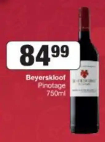 Spar Tops Beyerskloof Pinotage 750 ml offer