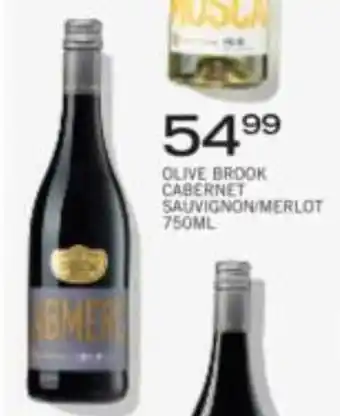 Spar Tops Olive Brook Cabernet Sauvignon / Merlot 750 ml offer