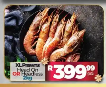 Take 'n Pay XL Prawns Head On or Headless 2kg offer