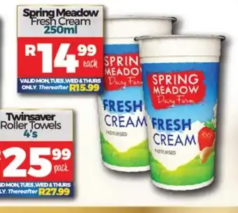 Take 'n Pay Spring Meadow Fresh Cream 250ml offer