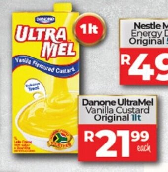 Danone UltraMel Vanilla Custard Original 1lt