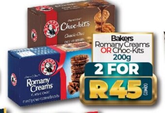 Take 'n Pay Bakers Romany Creams or Choc-Kits 200g offer