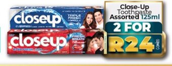 Take 'n Pay Close-Up Toothpaste Assorted 125ml offer
