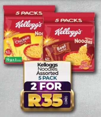 Take 'n Pay Kelloggs Noodles Assorted 5 Pack offer