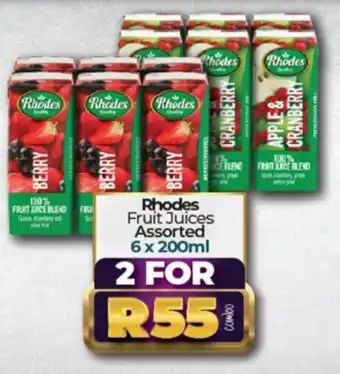 Take 'n Pay Rhodes Fruit Juices Assorted 6 x 200ml offer