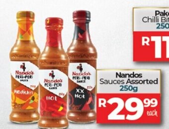 Take 'n Pay Nandos Sauces Assorted 250g offer