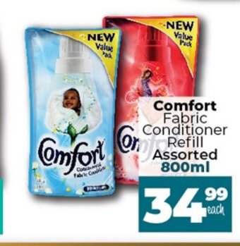 Take 'n Pay Comfort Fabric Conditioner Refill Assorted 800ml offer