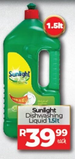 Take 'n Pay Sunlight Dishwashing Liquid 1.5lt offer