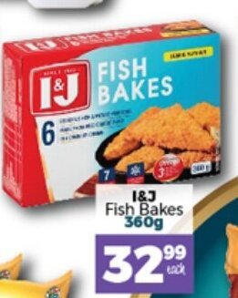 Take 'n Pay I&J Fish Bakes 360g offer