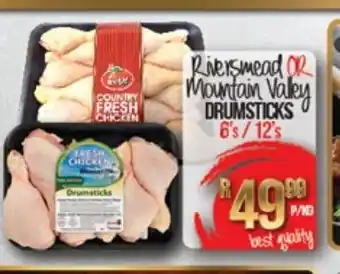 Take 'n Pay Riversmead or Mountain Valley Drumsticks offer
