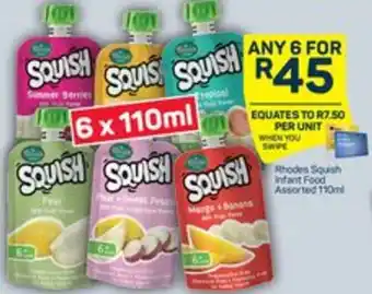 Pick n Pay Rhodes Squish Infant Food offer