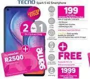 Game Tecno Spark 5 4G Smartphone-Each offer