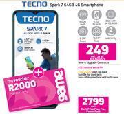 Game Tecno Spark 7 64GB 4G Smartphone-Each offer