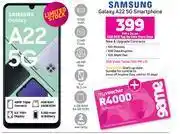 Game Samsung Galaxy A22 5G Smartphone-On 2GB Red Top Up Core More Data offer