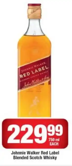 OK Liquor Johnnie Walker Red Label Blended Scotch Whiskey 750 ml offer