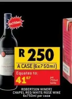 Shoprite Liquor Robertson winery wine offer