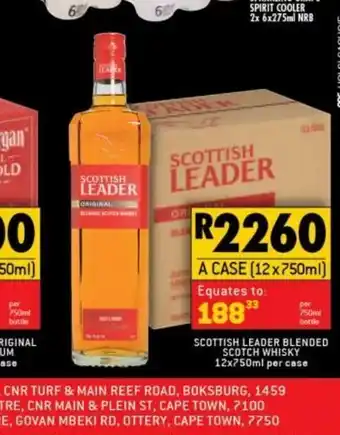 Shoprite Liquor Scottish leader whiskey offer