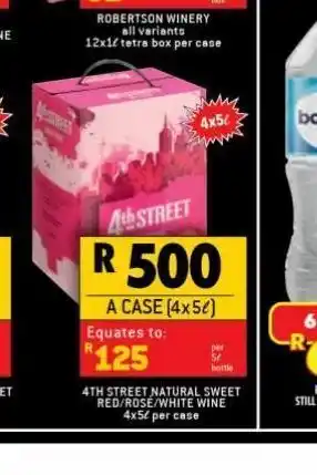 Shoprite Liquor 4th street rosé wine offer