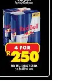 Shoprite Liquor Red bull energy drink 4 offer