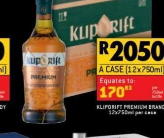 Shoprite Liquor Klipdrift brandy offer