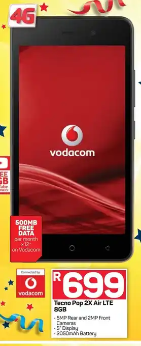 Pick n Pay Tecno Pop 2X Air LTE 8GB offer