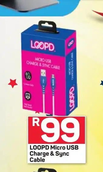 Pick n Pay Loopd Micro USB Charge & Sync Cable offer