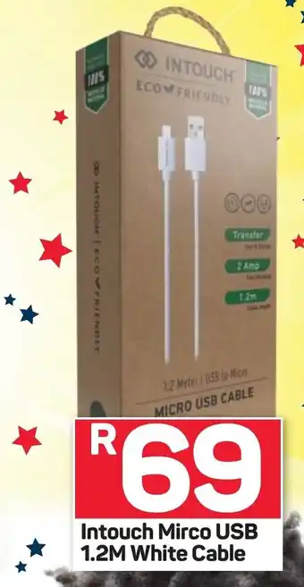Pick n Pay Intouch Micro USB 1.2M White Cable offer