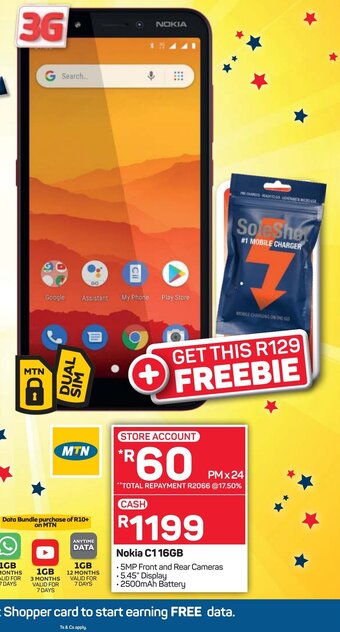 Pick n Pay Nokia C1 16GB offer