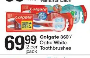 Colgate Optic White Toothbrushes