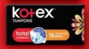 Checkers Kotex Tampons Normal 16 offer