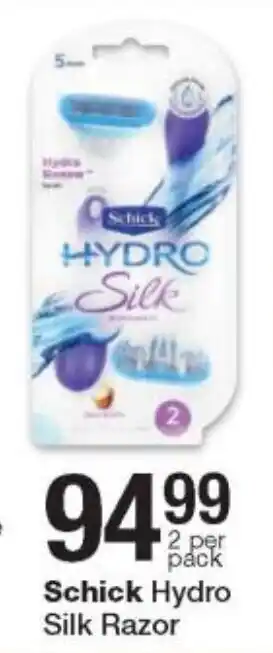 Checkers Schick Hydro Silk Razor offer