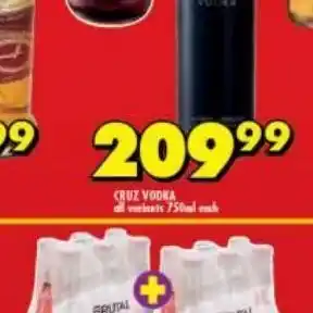Shoprite Liquor Cruz vodka offer