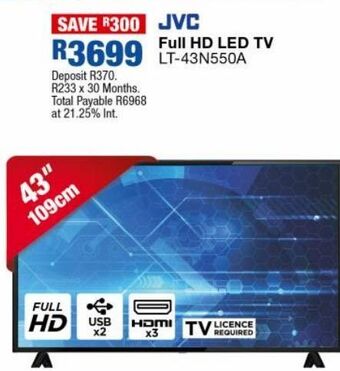 OK Furniture Jvc full hd led tv lt-43n550a offer