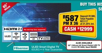 Uled smart digital tv 65u6g
