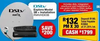 OK Furniture Dstv exlora model 3b + insatallation rmivhdx3b offer