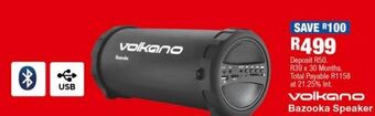OK Furniture Volkano bazooka speaker offer