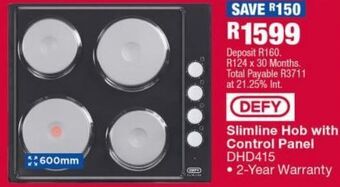 OK Furniture Slimline hob with control panel dhd415 offer