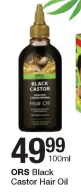 Checkers ORS Black Castor Hair Oil 100ml offer