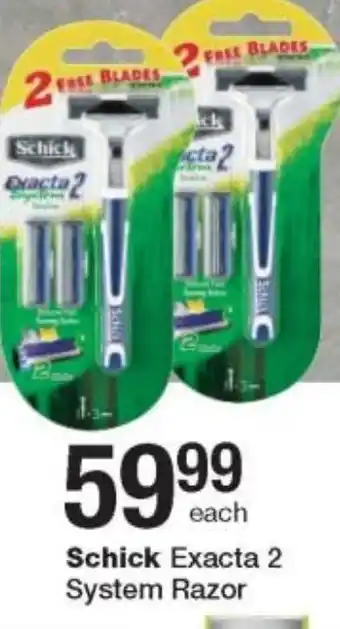 Checkers Schick Exacta 2 System Razor offer