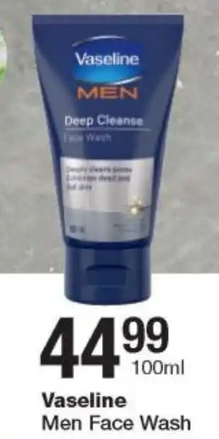 Checkers Vaseline Men Face Wash 100ml offer