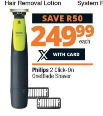 Philips 2 Click-On OneBlade Shaver
