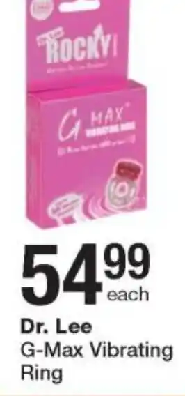 Checkers Dr. Lee G-Max Vibration Ring offer