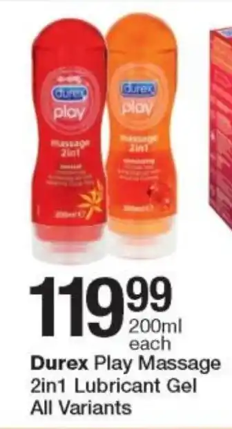 Durex Play Massage 2in 1 Lubricant Gel 200ml