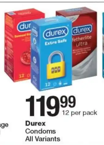Checkers Durex Condoms offer