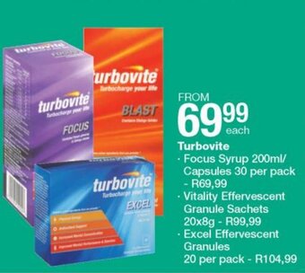 Checkers Turbovite Focus Syrup 200ml offer