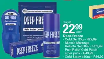 Checkers Deep Freeze Cold Gel 35g offer