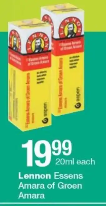 Checkers Lennon Essens Amara or Groen Amara 20ml offer
